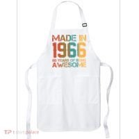 60th Birthday Made In 1966 60 Years Of Being Awesome Apron thumb 0