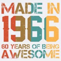 60th Birthday Made In 1966 60 Years Of Being Awesome Women's Hoodie thumb 2