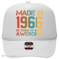 60th Birthday Made In 1966 60 Years Of Being Awesome Hat thumb 0