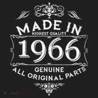60th Birthday Made In 1966 Highest Quality Genuine All Original Parts Beanie thumb 2