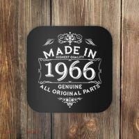 60th Birthday Made In 1966 Highest Quality Genuine All Original Parts Coaster thumb 0