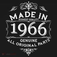 60th Birthday Made In 1966 Highest Quality Genuine All Original Parts Women's T-Shirt thumb 6
