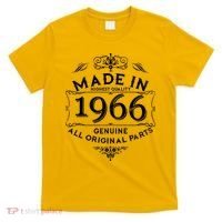 60th Birthday Made In 1966 Highest Quality Genuine All Original Parts T-Shirt thumb 0