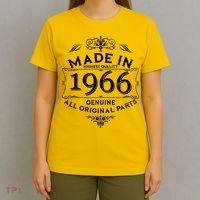 60th Birthday Made In 1966 Highest Quality Genuine All Original Parts T-Shirt thumb 4