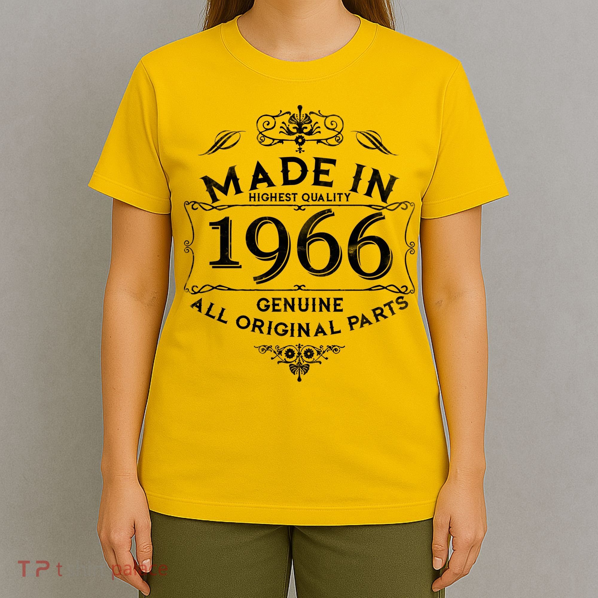 60th Birthday Made In 1966 Highest Quality Genuine All Original Parts T-Shirt