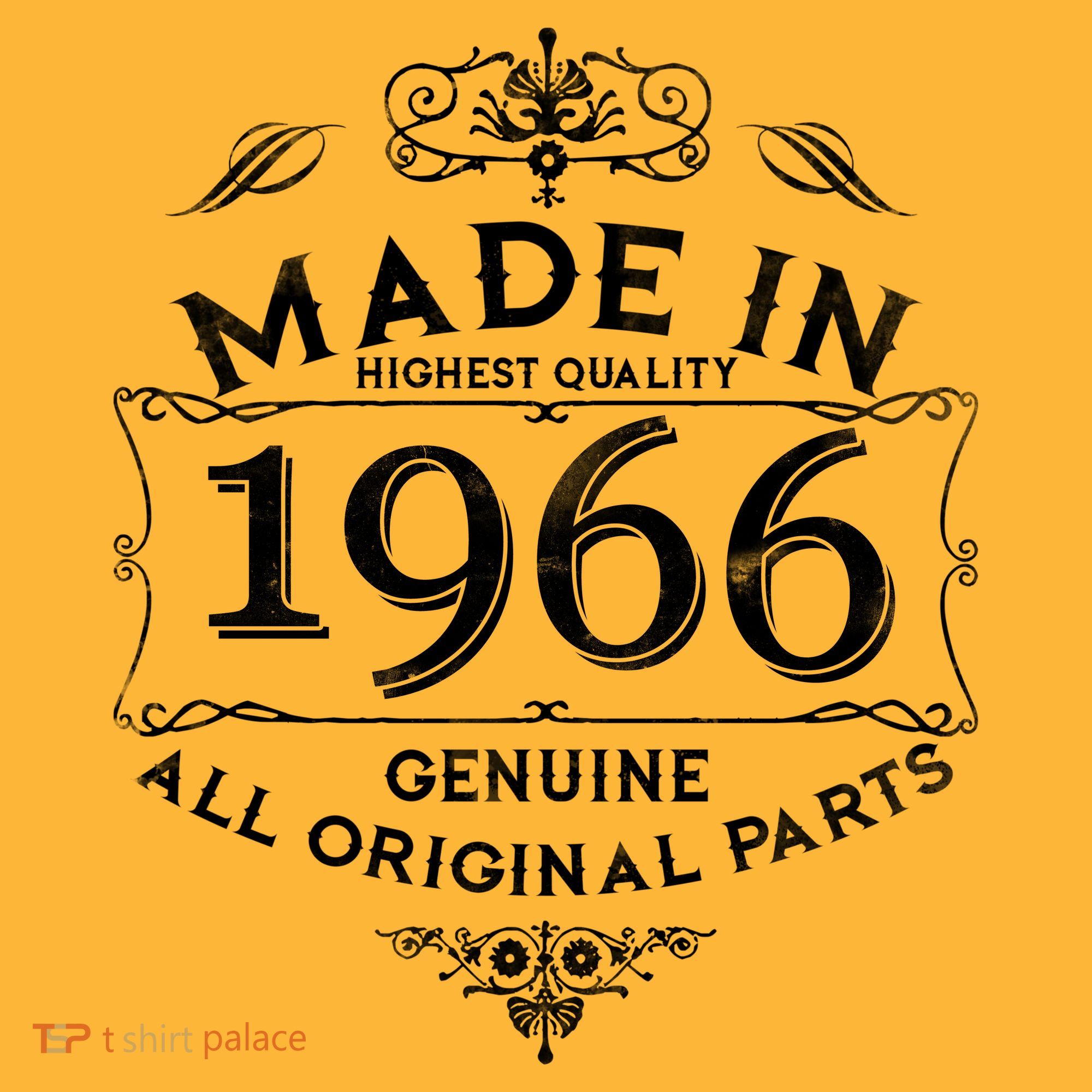 60th Birthday Made In 1966 Highest Quality Genuine All Original Parts T-Shirt