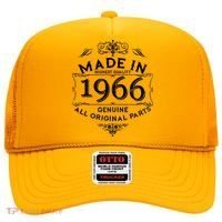 60th Birthday Made In 1966 Highest Quality Genuine All Original Parts Hat thumb 0