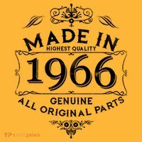 60th Birthday Made In 1966 Highest Quality Genuine All Original Parts Hat thumb 2