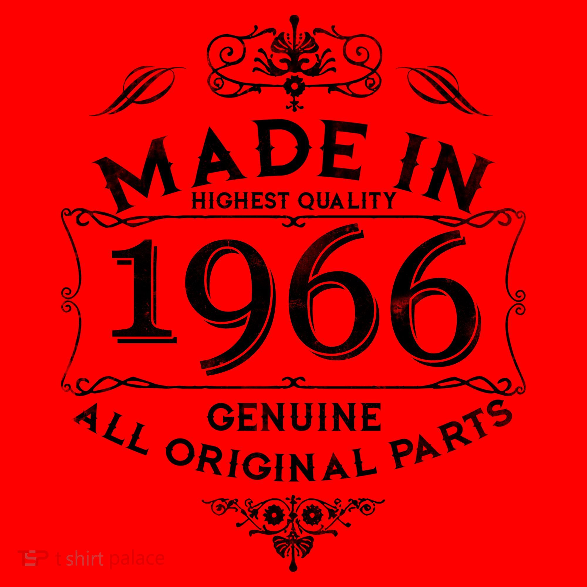 60th Birthday Made In 1966 Highest Quality Genuine All Original Parts Santa Hat