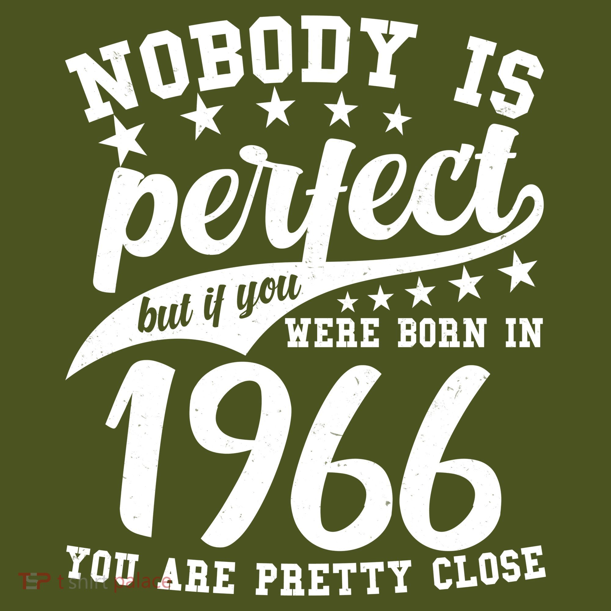 60th Birthday Nobody Is Perfect Born In 1966 You Are Pretty Close  T-Shirt