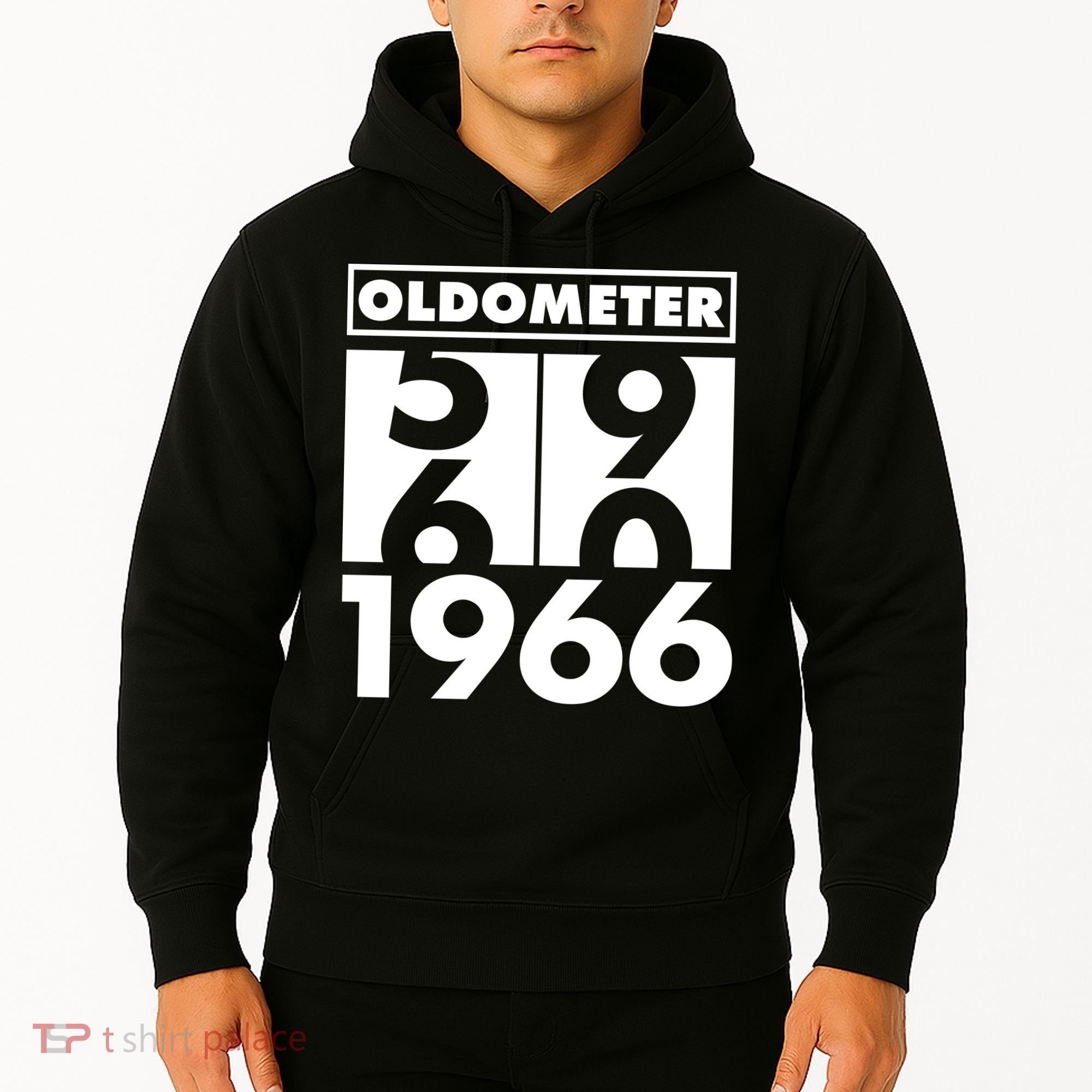60th Birthday Oldometer 1966 Hoodie