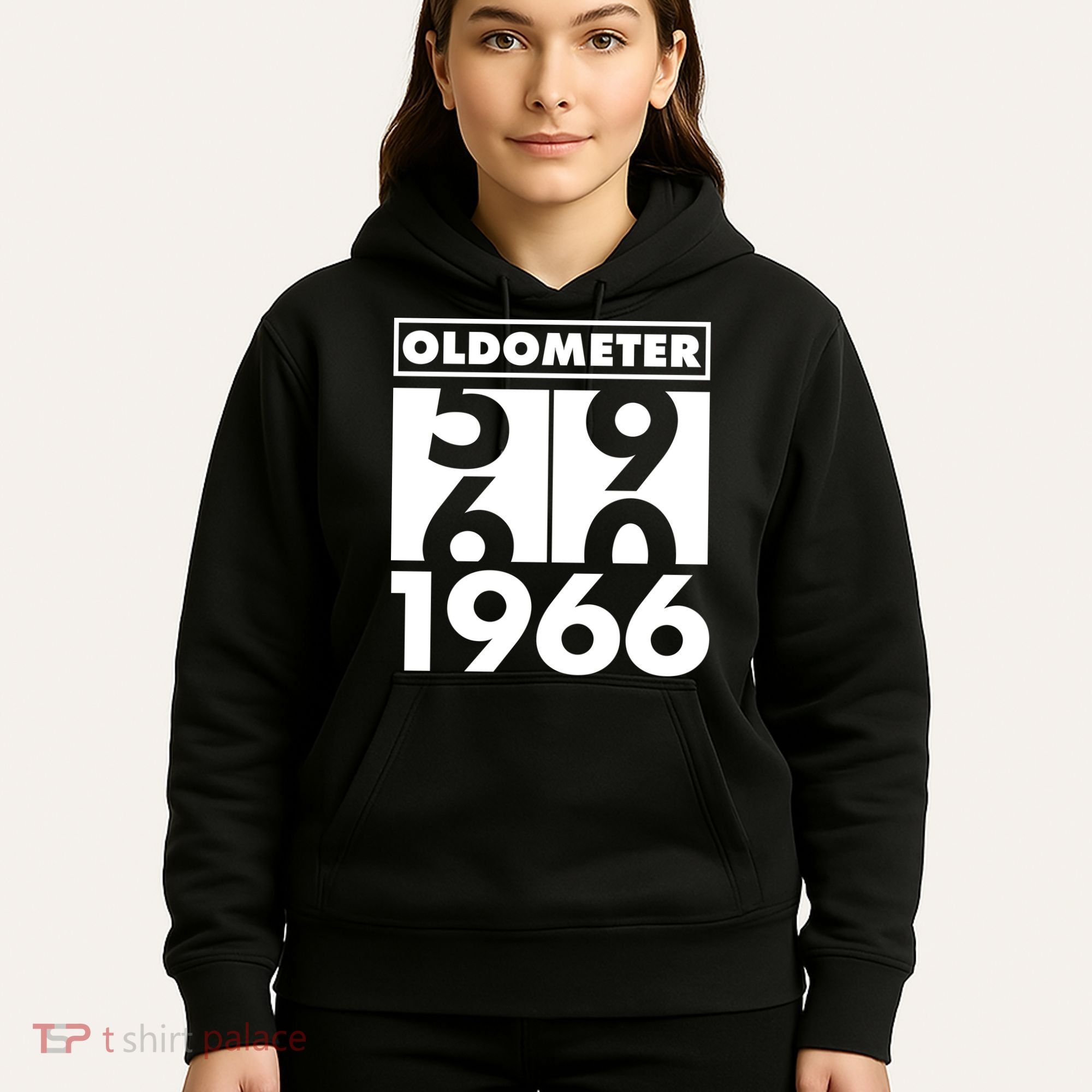 60th Birthday Oldometer 1966 Hoodie