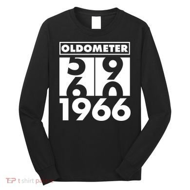 60th Birthday Oldometer 1966 Long Sleeve Shirt