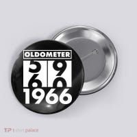 60th Birthday Oldometer 1966 Button thumb 0