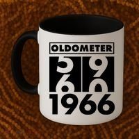60th Birthday Oldometer 1966 Coffee Mug thumb 2