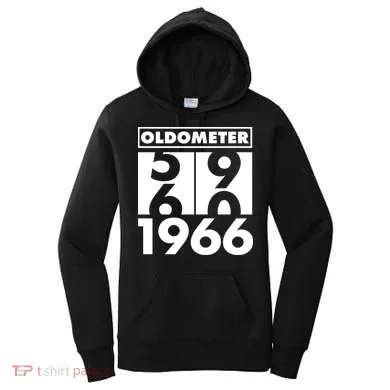 60th Birthday Oldometer 1966 Women's Hoodie