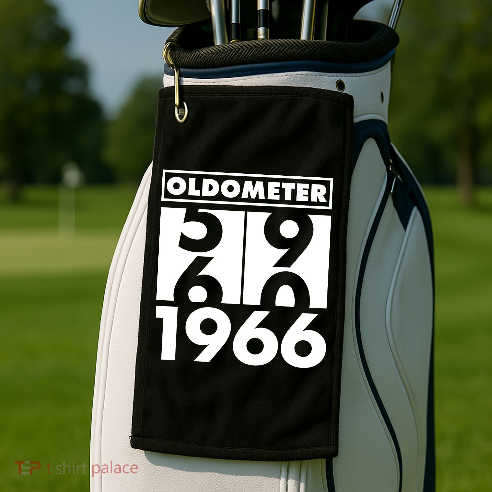 60th Birthday Oldometer 1966 Golf Towel