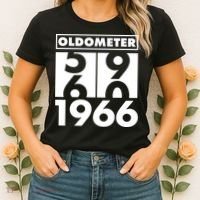 60th Birthday Oldometer 1966 Women's T-Shirt thumb 2