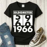 60th Birthday Oldometer 1966 Women's T-Shirt thumb 3