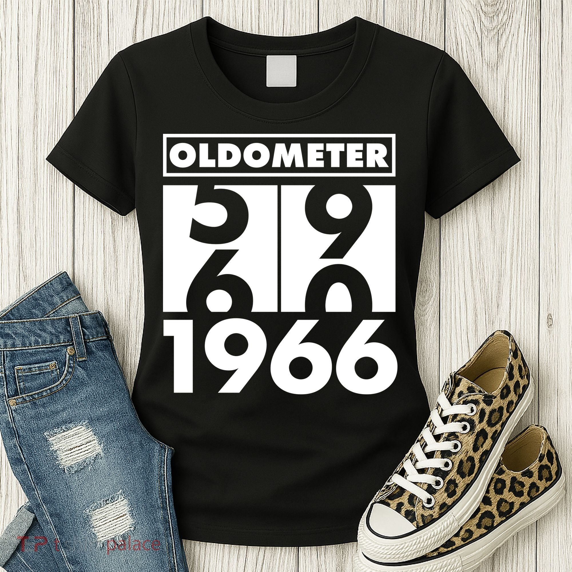 60th Birthday Oldometer 1966 Women's T-Shirt