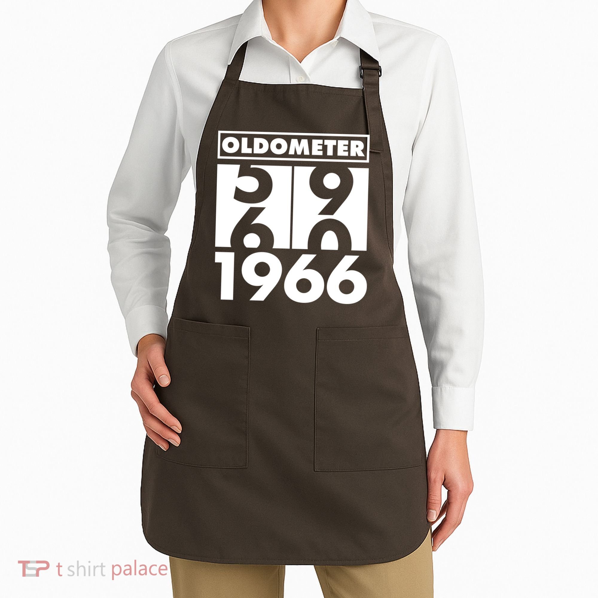 60th Birthday Oldometer 1966 Apron