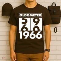 60th Birthday Oldometer 1966 T-Shirt thumb 6
