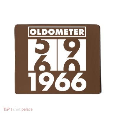 60th Birthday Oldometer 1966 Mousepad