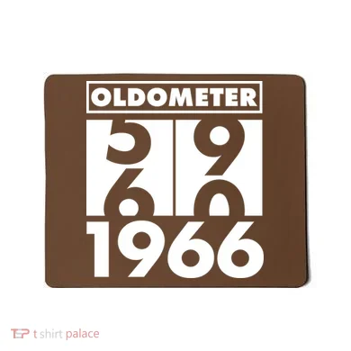 60th Birthday Oldometer 1966 Mousepad