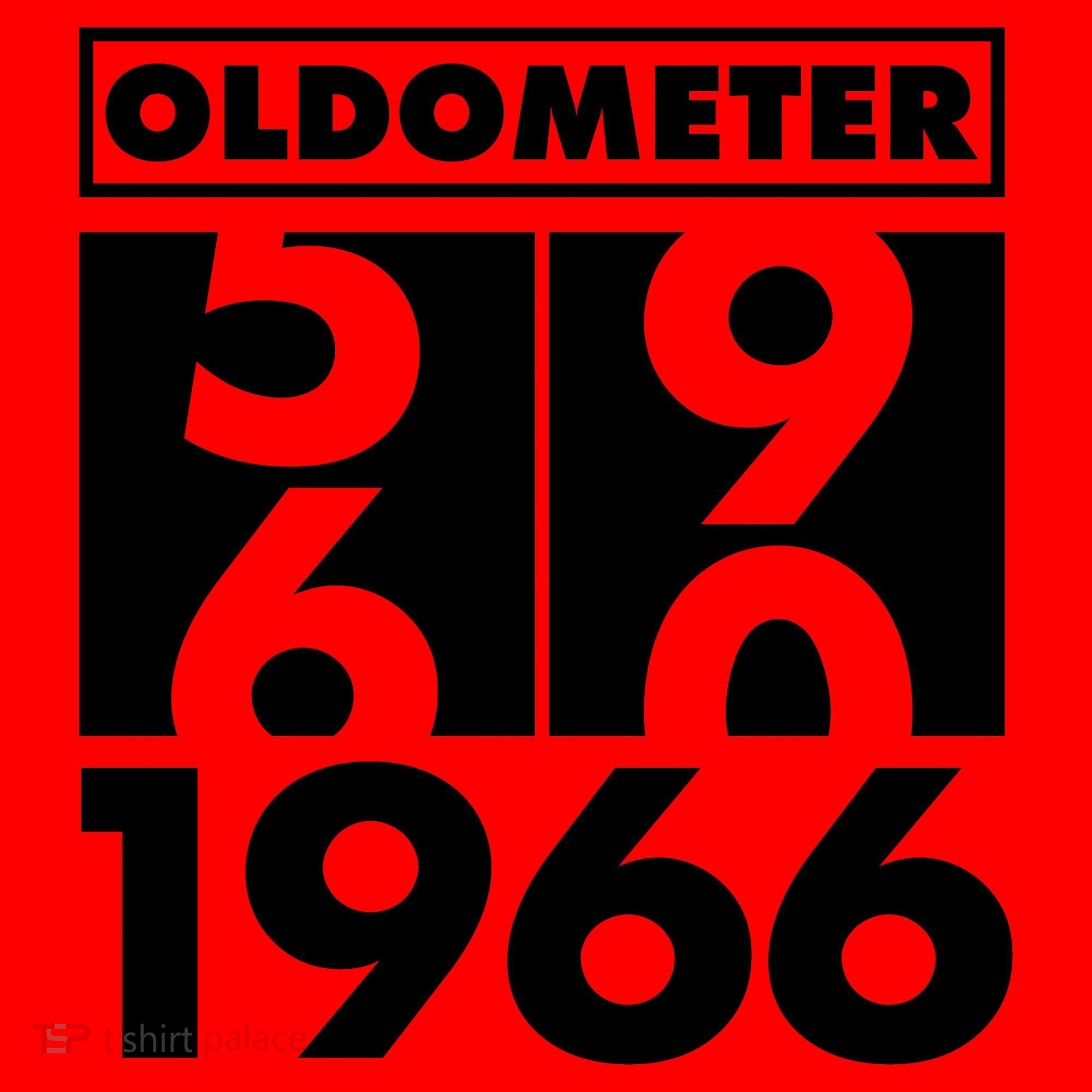 60th Birthday Oldometer 1966 Santa Hat