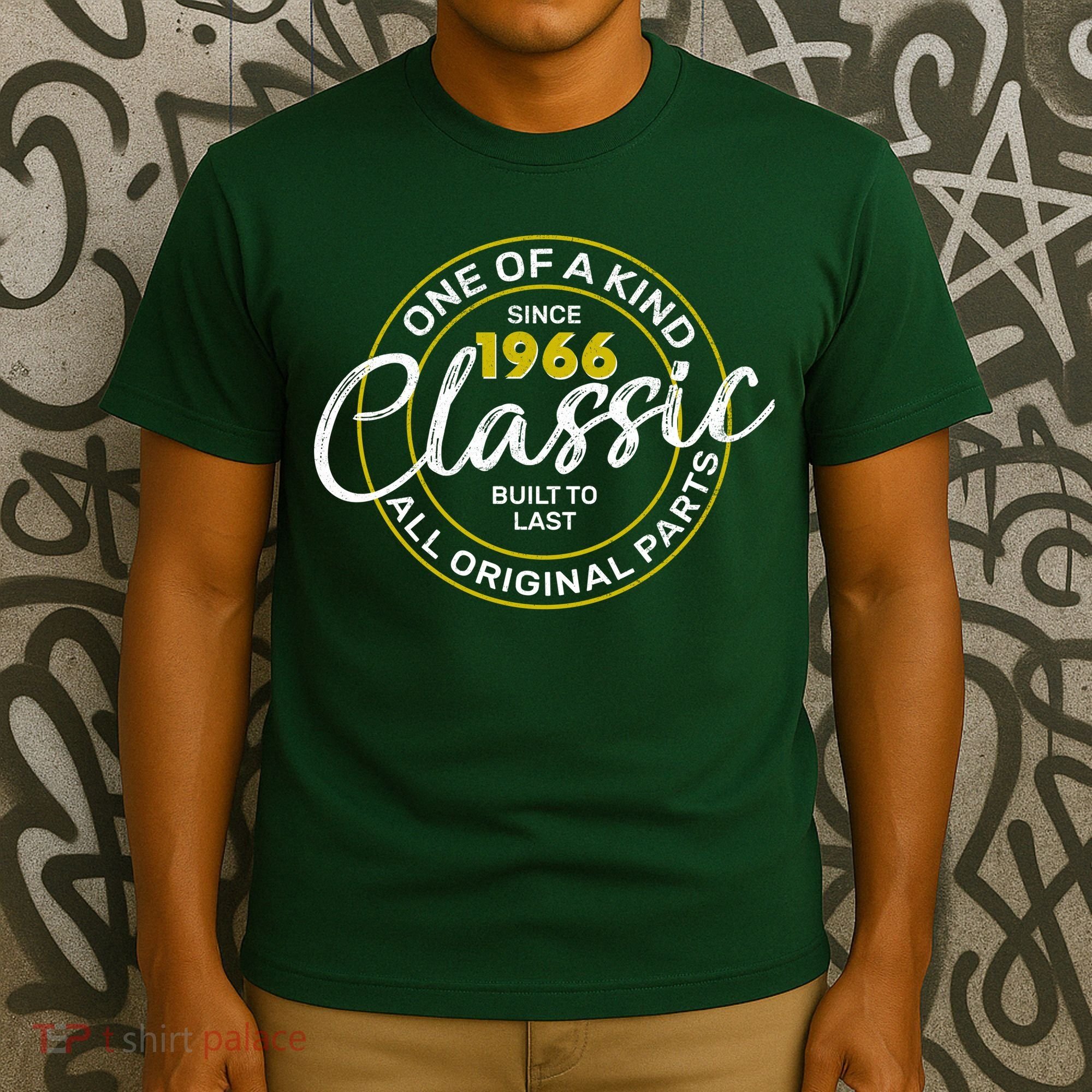 60th Birthday One Of A Kind Since 1966 Classic Built To Last All Original Parts  T-Shirt