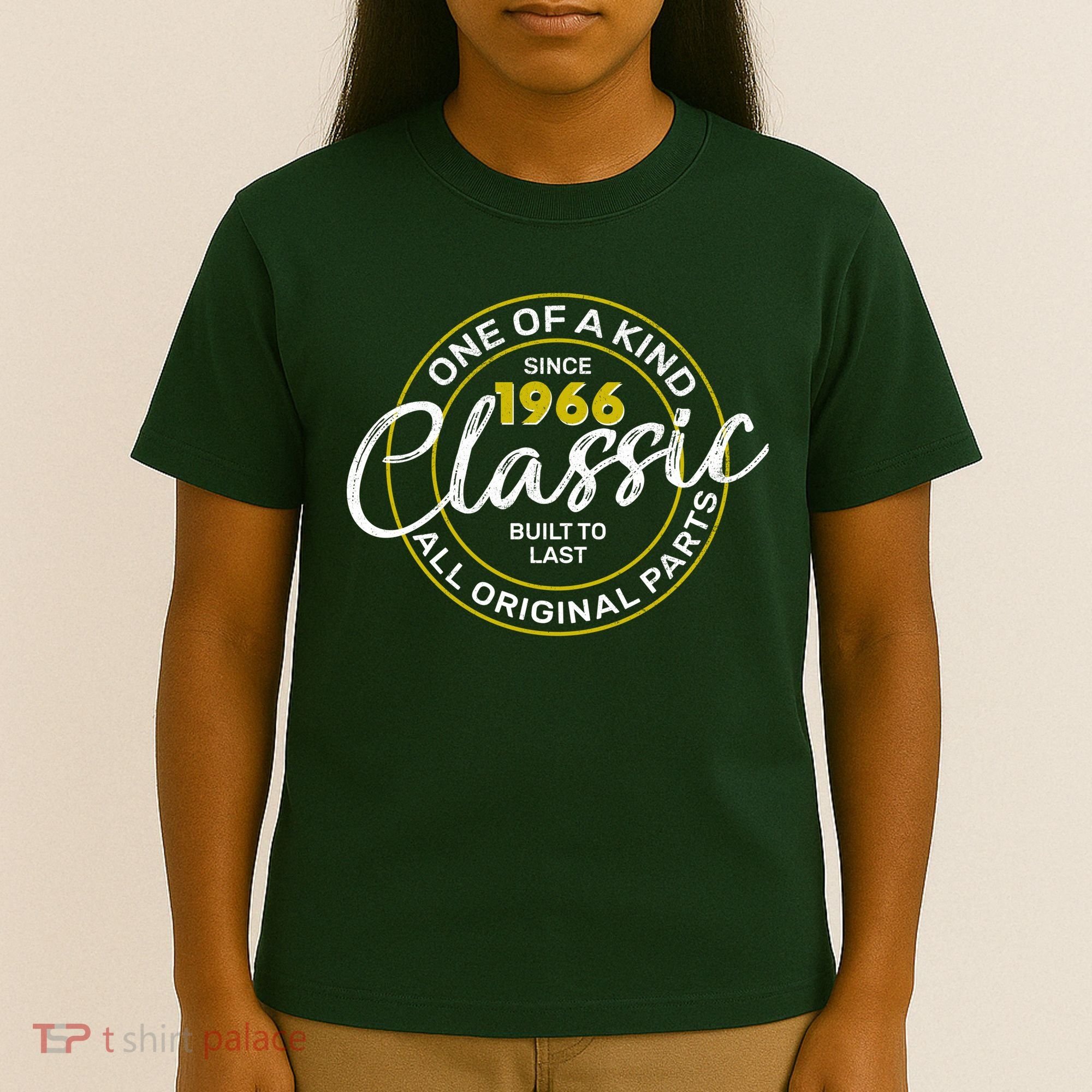 60th Birthday One Of A Kind Since 1966 Classic Built To Last All Original Parts  T-Shirt