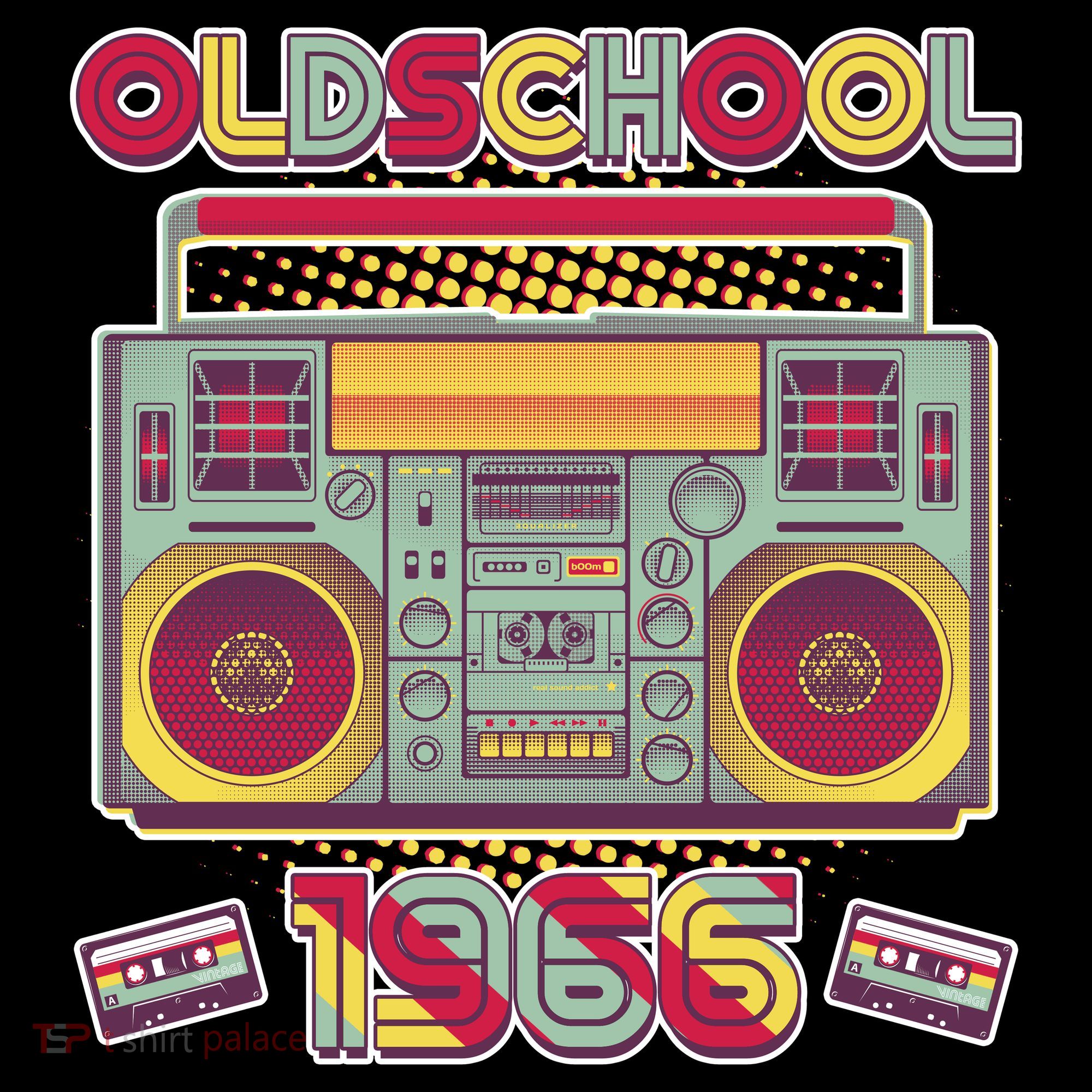 60th Birthday Oldschool Boombox 1966 Women's Hoodie