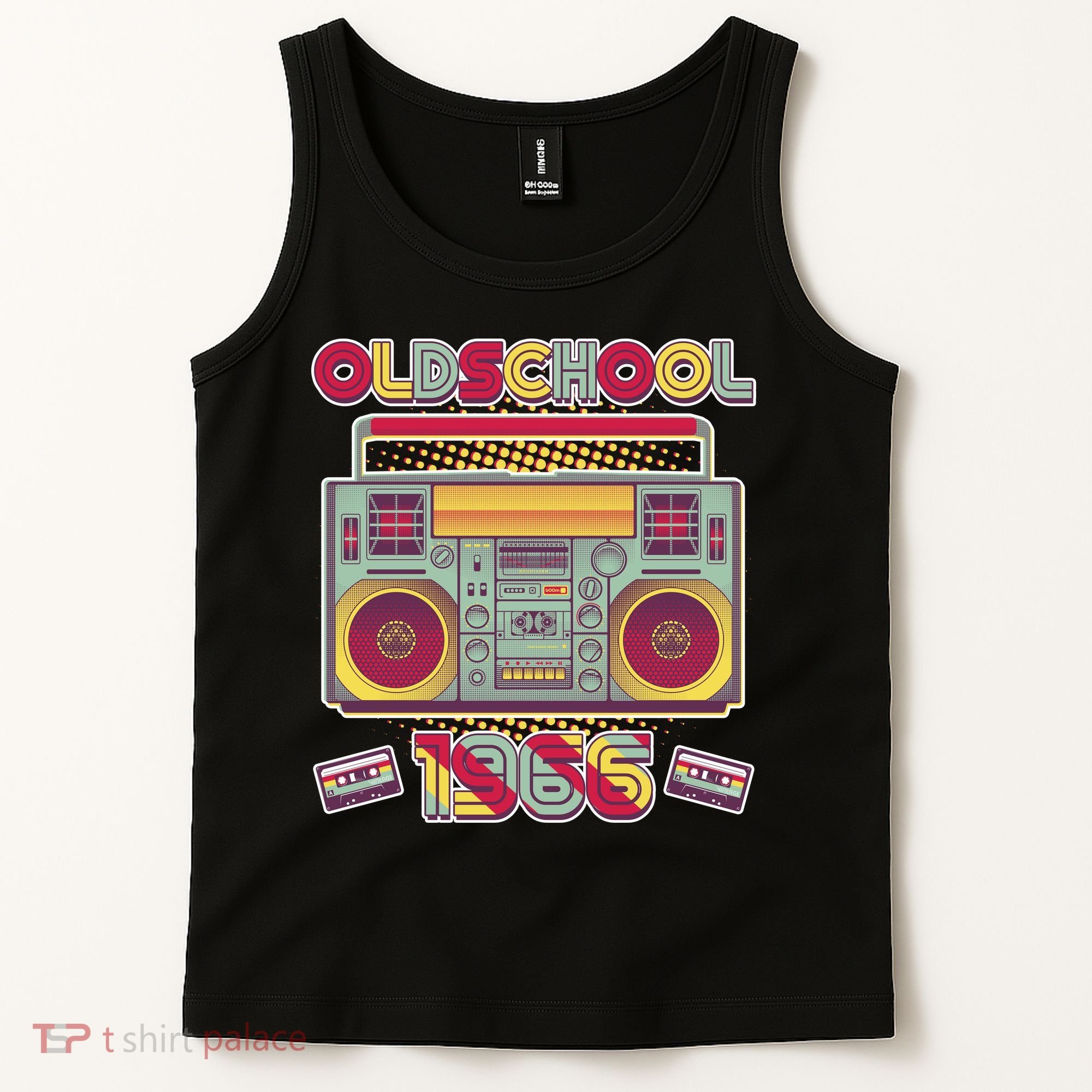 60th Birthday Oldschool Boombox 1966 Tank Top