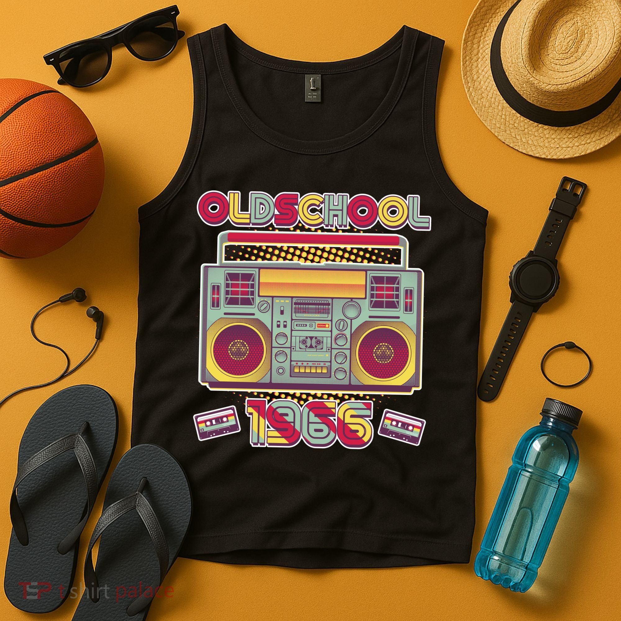 60th Birthday Oldschool Boombox 1966 Tank Top