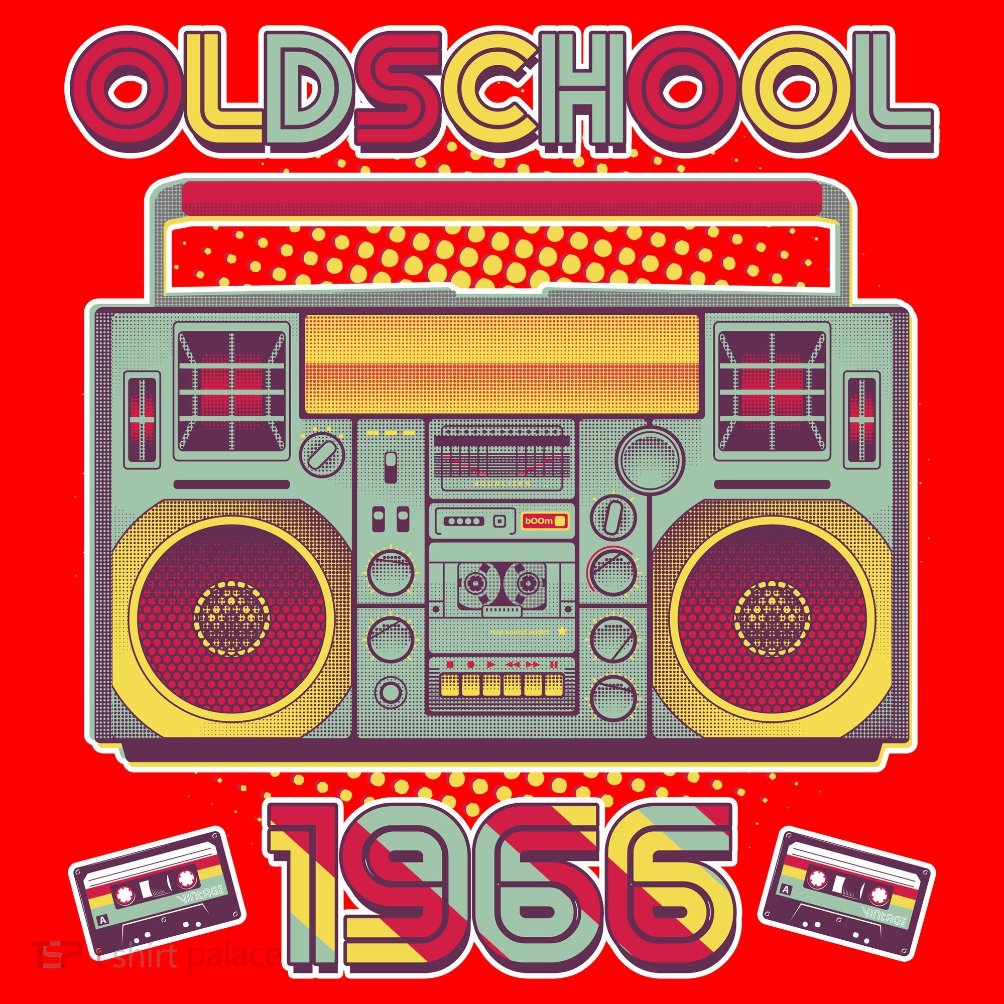 60th Birthday Oldschool Boombox 1966 Santa Hat