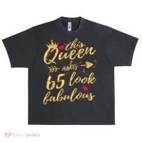 65th Birthday Party Gifts 65 Year Old Wo Queen Urban Oversized Heavyweight T-Shirt thumb 0