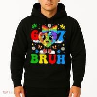 67 Bruh Puzzle Heart Autism Awareness Hoodie thumb 2