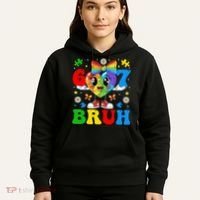 67 Bruh Puzzle Heart Autism Awareness Hoodie thumb 5