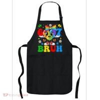 67 Bruh Puzzle Heart Autism Awareness Apron thumb 0