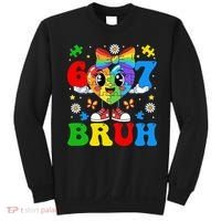 67 Bruh Puzzle Heart Autism Awareness Sweatshirt thumb 0