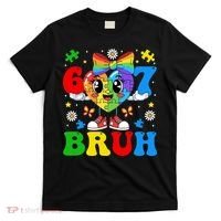 67 Bruh Puzzle Heart Autism Awareness T-Shirt thumb 0