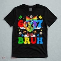 67 Bruh Puzzle Heart Autism Awareness T-Shirt thumb 5