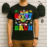 67 Bruh Puzzle Heart Autism Awareness T-Shirt thumb 6