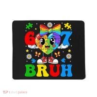 67 Bruh Puzzle Heart Autism Awareness Mousepad thumb 0
