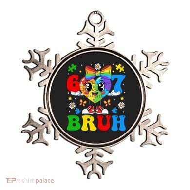 67 Bruh Puzzle Heart Autism Awareness Ornament