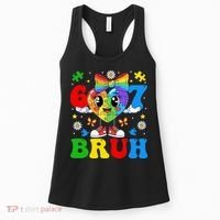 67 Bruh Puzzle Heart Autism Awareness Women's Tank Top thumb 0