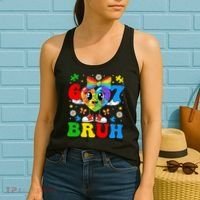 67 Bruh Puzzle Heart Autism Awareness Women's Tank Top thumb 2