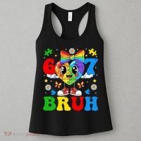 67 Bruh Puzzle Heart Autism Awareness Women's Tank Top thumb 3