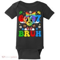 67 Bruh Puzzle Heart Autism Awareness Baby Bodysuit thumb 0