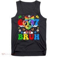 67 Bruh Puzzle Heart Autism Awareness Tank Top thumb 0